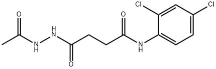 4-(2-acetylhydrazinyl)-N-(2,4-dichlorophenyl)-4-oxobutanamide Struktur