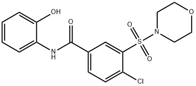 4-chloro-N-(2-hydroxyphenyl)-3-(morpholinosulfonyl)benzamide Struktur