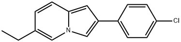 2-(4-Chlorophenyl)-6-ethylindolizine Struktur