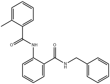 N-{2-[(benzylamino)carbonyl]phenyl}-2-methylbenzamide Struktur