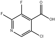 5-chloro-2,3-difluoroisonicotinic acid Struktur