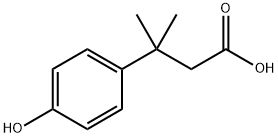 3-(4-hydroxyphenyl)-3-methylbutanoic acid Struktur