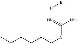 (hexylsulfanyl)methanimidamide hydrobromide Struktur