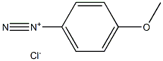 Benzenediazonium, 4-methoxy-, chloride Struktur