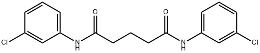 N,N'-bis(3-chlorophenyl)pentanediamide Struktur