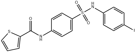 N-(4-{[(4-iodophenyl)amino]sulfonyl}phenyl)-2-thiophenecarboxamide Struktur