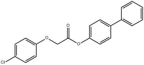 4-biphenylyl (4-chlorophenoxy)acetate Struktur