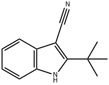 2-(tert-Butyl)-1H-indole-3-carbonitrile Struktur