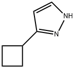 1H-Pyrazole, 3-cyclobutyl-, 476629-86-4, 結構式