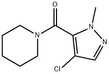 1-(4-氯-1-甲基-1H-吡唑-5-羰)哌啶, 491828-56-9, 結(jié)構(gòu)式