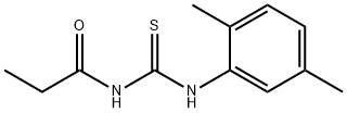 N-{[(2,5-dimethylphenyl)amino]carbonothioyl}propanamide Struktur