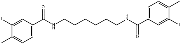 N,N'-1,6-hexanediylbis(3-iodo-4-methylbenzamide) Struktur