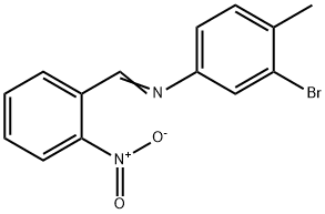 (3-bromo-4-methylphenyl)(2-nitrobenzylidene)amine Struktur