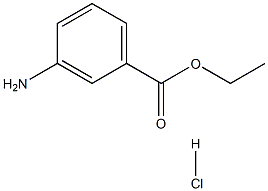 Benzoic acid, 3-amino-, ethyl ester, hydrochloride Struktur