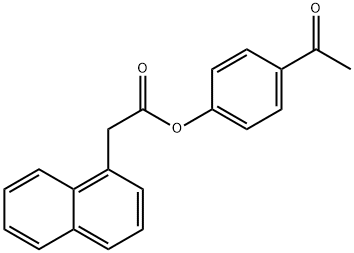 4-acetylphenyl 1-naphthylacetate Struktur