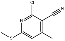 2-CHLORO-4-METHYL-6-(METHYLTHIO)NICOTINONITRILE Struktur