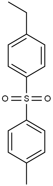 Benzene,1-ethyl-4-[(4-methylphenyl)sulfonyl]- Struktur