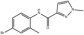 N-(4-bromo-2-methylphenyl)-1-methylpyrazole-3-carboxamide Struktur