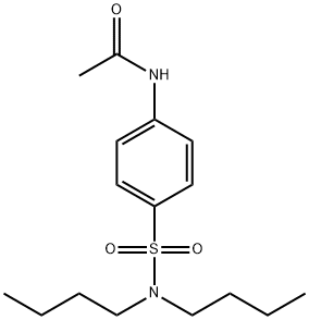 N-[4-(dibutylsulfamoyl)phenyl]acetamide Struktur