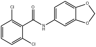 N-(1,3-benzodioxol-5-yl)-2,6-dichlorobenzamide Struktur