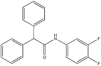 N-(3,4-Difluorophenyl)-2,2-diphenylacetamide, 95% Struktur