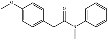 2-(4-methoxyphenyl)-N-methyl-N-phenylacetamide Struktur