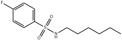 4-fluoro-N-hexylbenzenesulfonamide Struktur