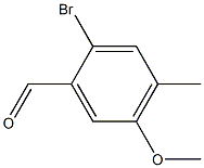 Benzaldehyde, 2-bromo-5-methoxy-4-methyl- Struktur