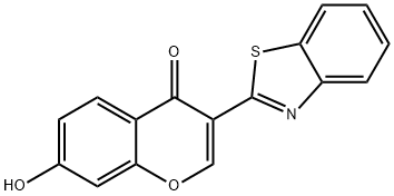 3-(benzo[d]thiazol-2-yl)-7-hydroxy-4H-chromen-4-one Struktur