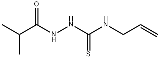 1-(2-methylpropanoylamino)-3-prop-2-enylthiourea Struktur