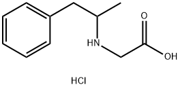 Glycine, N-(1-methyl-2-phenylethyl)-, hydrochloride Struktur