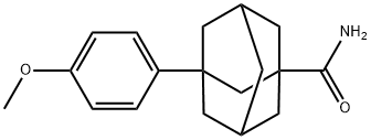 3-(4-methoxyphenyl)-1-adamantanecarboxamide Struktur