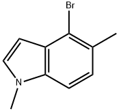 4-Bromo-1,5-dimethyl-1H-indole Struktur