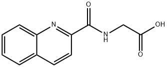 2-(quinoline-2-carbonylamino)acetic acid Structure