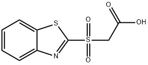 2-(1,3-benzothiazole-2-sulfonyl)acetic acid Struktur