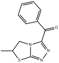 (6-Methyl-5,6-dihydro-thiazolo[2,3-c][1,2,4]triazol-3-yl)-phenyl-methanone Struktur