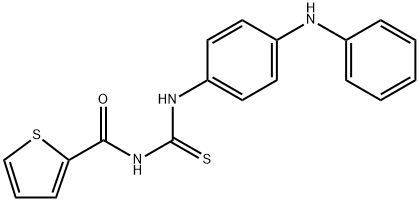 N-{[(4-anilinophenyl)amino]carbonothioyl}-2-thiophenecarboxamide Struktur