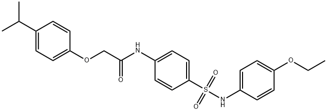 N-(4-{[(4-ethoxyphenyl)amino]sulfonyl}phenyl)-2-(4-isopropylphenoxy)acetamide Struktur