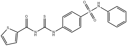 N-({[4-(anilinosulfonyl)phenyl]amino}carbonothioyl)-2-thiophenecarboxamide Struktur