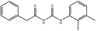 N-{[(2,3-dimethylphenyl)amino]carbonothioyl}-2-phenylacetamide Struktur