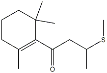 1-(3-(METHYLTHIO)-BUTYRYL)-2,6,6-TRIMETHYLCYCLOHEXENE Struktur