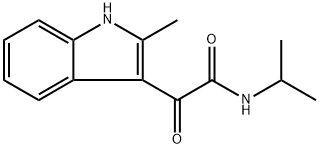 N-isopropyl-2-(2-methyl-1H-indol-3-yl)-2-oxoacetamide Struktur