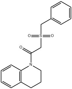 2-benzylsulfonyl-1-(3,4-dihydro-2H-quinolin-1-yl)ethanone Struktur