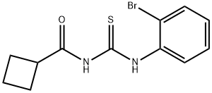 N-{[(2-bromophenyl)amino]carbonothioyl}cyclobutanecarboxamide Struktur