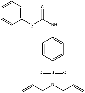 N,N-diallyl-4-[(anilinocarbonothioyl)amino]benzenesulfonamide Struktur