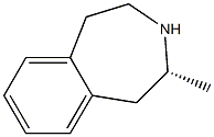 (4R)-4-methyl-2,3,4,5-tetrahydro-1H-3-benzazepine Struktur