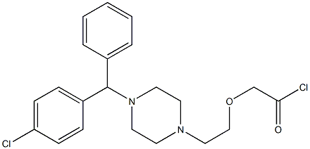 [2-[4-[(4-Chlorophenyl)phenylmethyl]-1-piperazinyl]ethoxy]acetyl Chloride Struktur