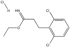 2-(2,6-ジクロロフェニル)エタンカルボキシイミド酸エチル塩酸塩 化學(xué)構(gòu)造式