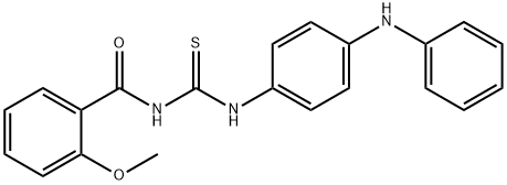 N-{[(4-anilinophenyl)amino]carbonothioyl}-2-methoxybenzamide Struktur