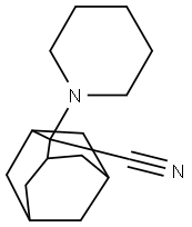 2-Piperidin-1-yl-adamantane-2-carbonitrile Struktur